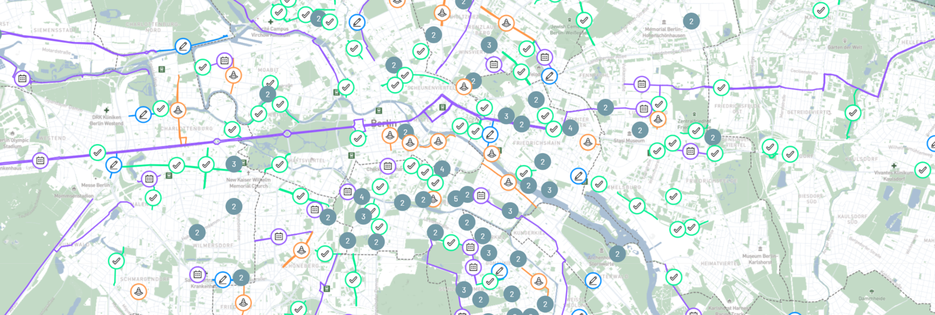 Screenshot Projektkarte infraVelo