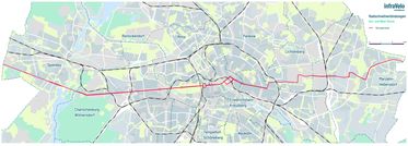 Karte RSV Ost-und West-Route Vorzugstrassen