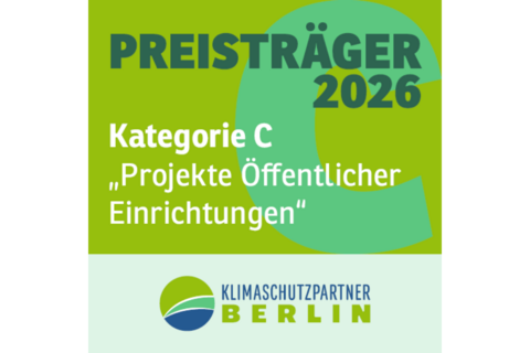 Gewinnerplakette Klimaschutzpartner des Jahres