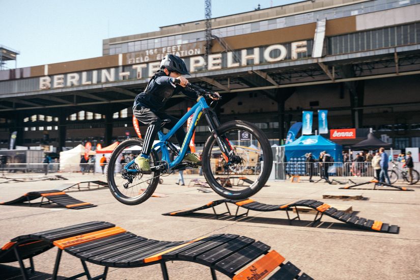 Fahrrad-Parcours auf der VELOBerlin