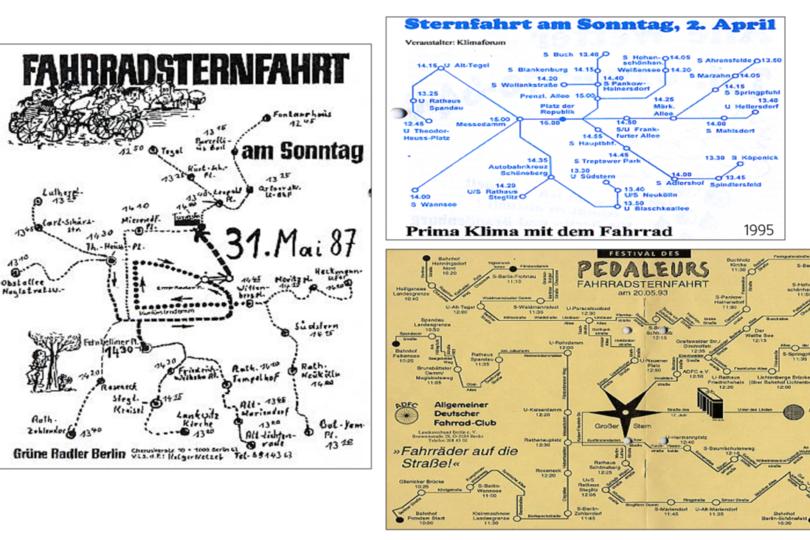 Drei Plakate Aufrufe Sternfahrt Historie