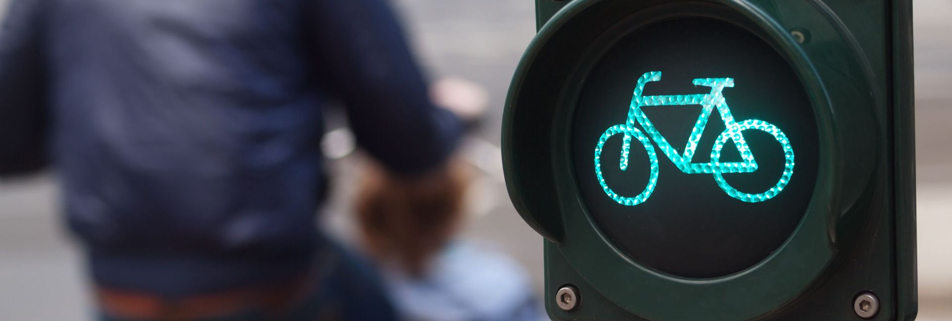 Grüne Ampel mit Fahrradsymbol