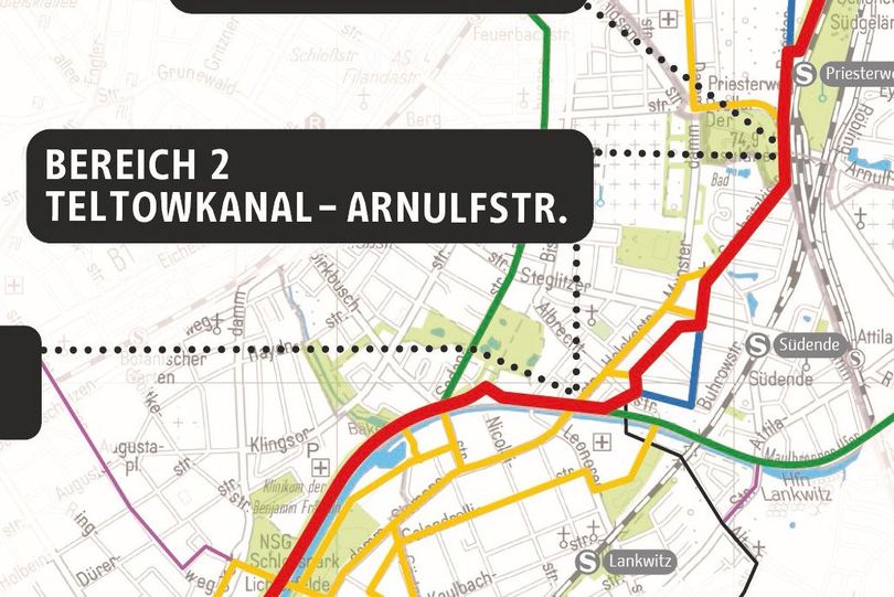 Route Bereich 2 RSV Teltowkanalroute