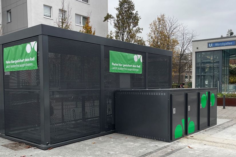 ParkYourBike Anlage am Standort Wutzkyallee