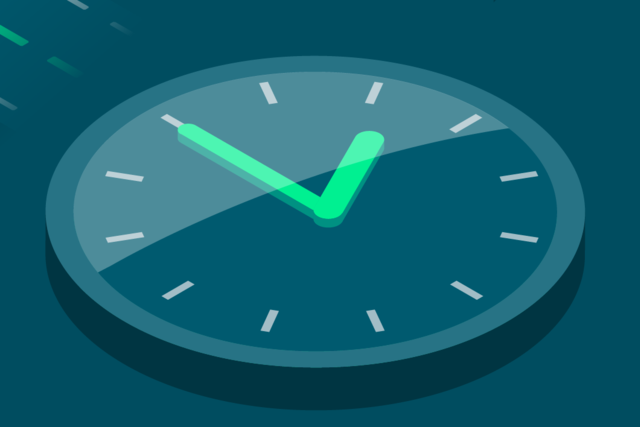 symbolische Darstellung einer Uhr