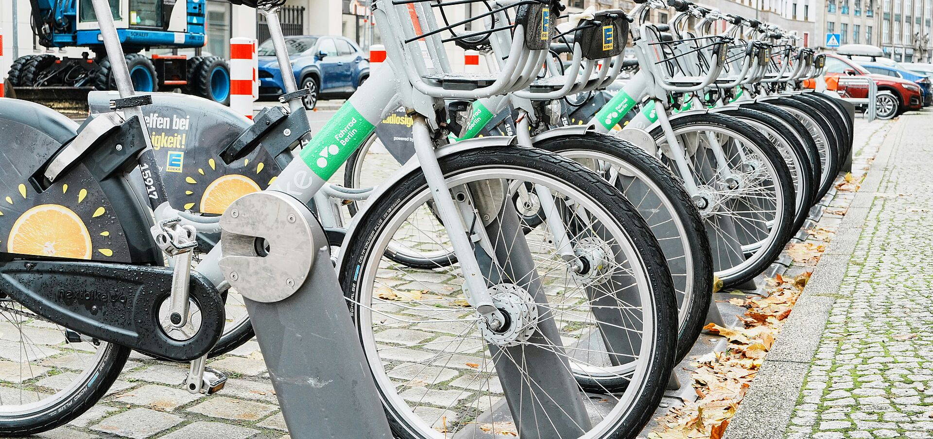 Sharing-Bikes an einer Station in Berlin, Foto: Georg Baumann