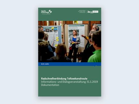 Deckblatt Doku Dialogveranstaltung 31.01.19 Teltowkanalroute