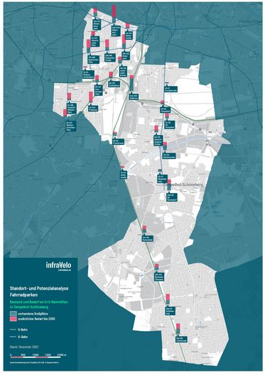 Analyseergebnisse aus Tempelhof-Schöneberg als Kartendarstellung