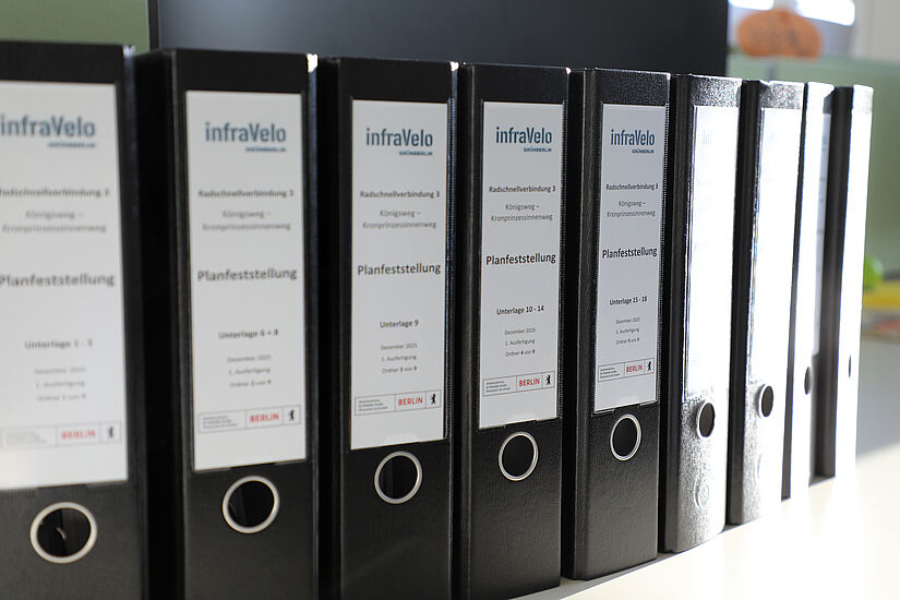 Ordner mit Ordnerrücken von infraVelo 