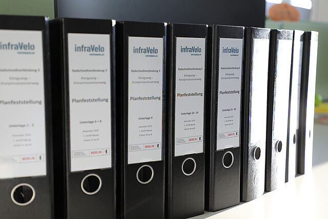 Ordner mit Ordnerrücken von infraVelo 