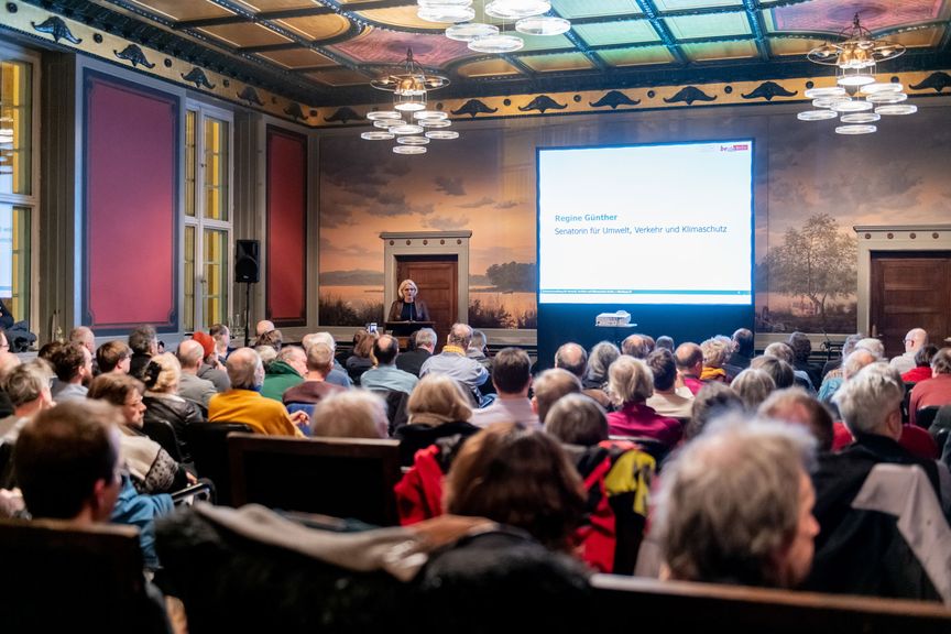 Regine Günther eröffnet Buergerveranstaltung Teltowkanalroute