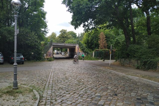 Kopfsteinpflaster auf Abschnitt Königsweg