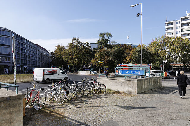 Eingang des U-Bahnhofs Moritzplatz