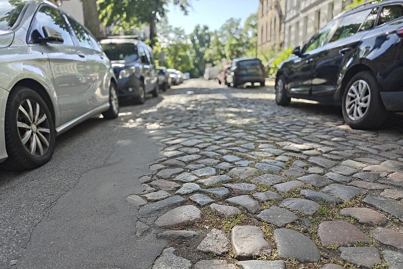 Kopfsteinpflaster in der Niederstraße