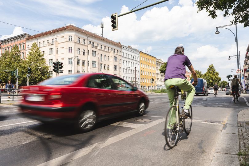 Verkehr auf Greifswalder Straße