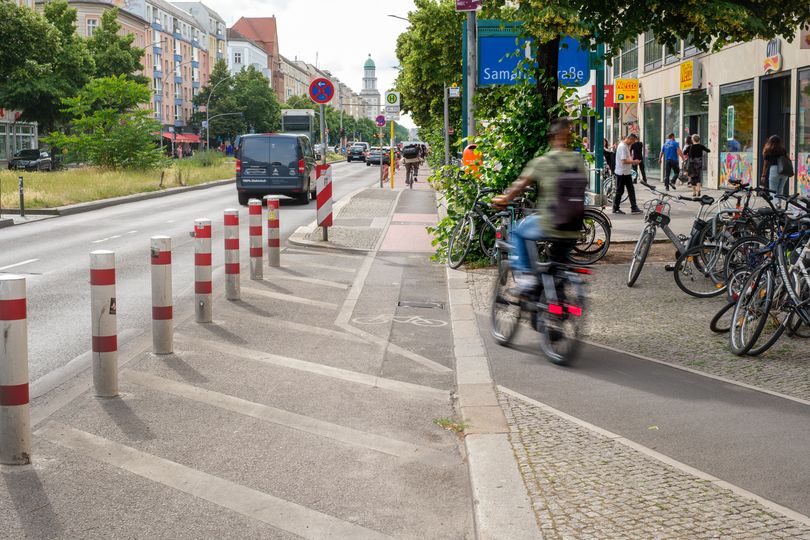 Radverkehrsanlage an der Frankfurter Allee