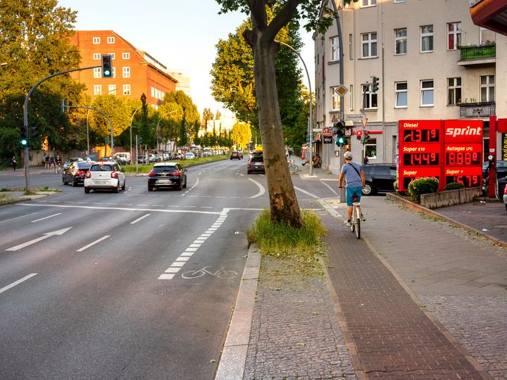 Radfahrstreifen Schwedenstraße Residentenstraße