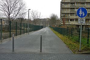 Rad- und Gehweg (Route) zwischen Buckower Damm und Christoph-Ruden-Straße