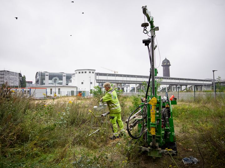 Baugrunduntersuchung auf unbebauter Fläche am Ostkreuz Berlin