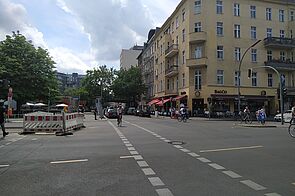 Fahrradschutzstreifen Fasanenstraße Berlin