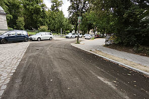 Wilhelm-Kuhr-Straße mit neuer Asphaltierung