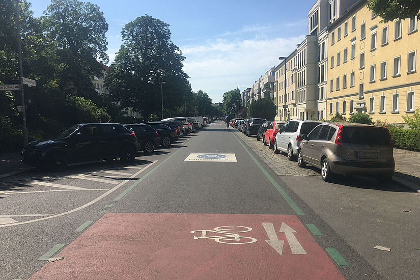 Fahrradstraße Ossietzkystraße