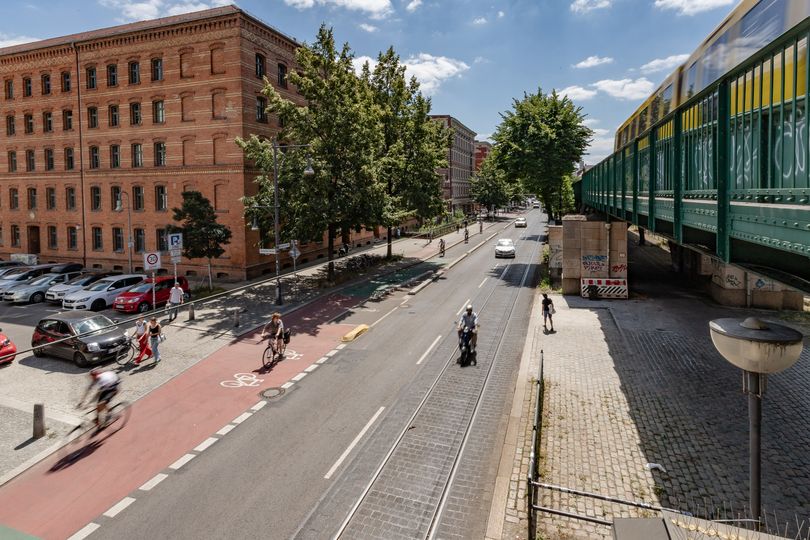 Einmündung der Buchholzer Straße in die Schönhauser Allee