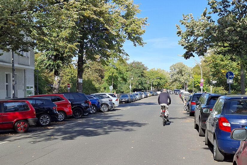 Fahrradfahrer auf der Barstraße