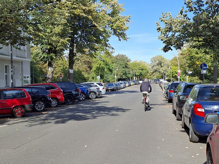 Fahrradfahrer auf der Barstraße