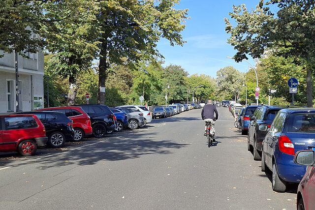 Fahrradfahrer auf der Barstraße