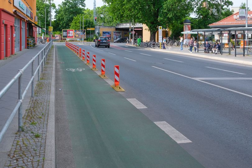 Radfahrstreifen an der Richterstraße