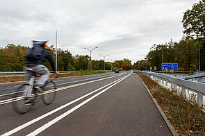 Radfahrstreifen Potsdamer Chaussee