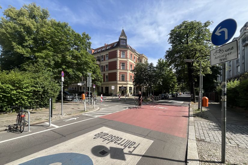 Fahrradstraße in der Handjerystraße