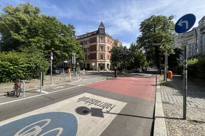 Fahrradstraße in der Handjerystraße