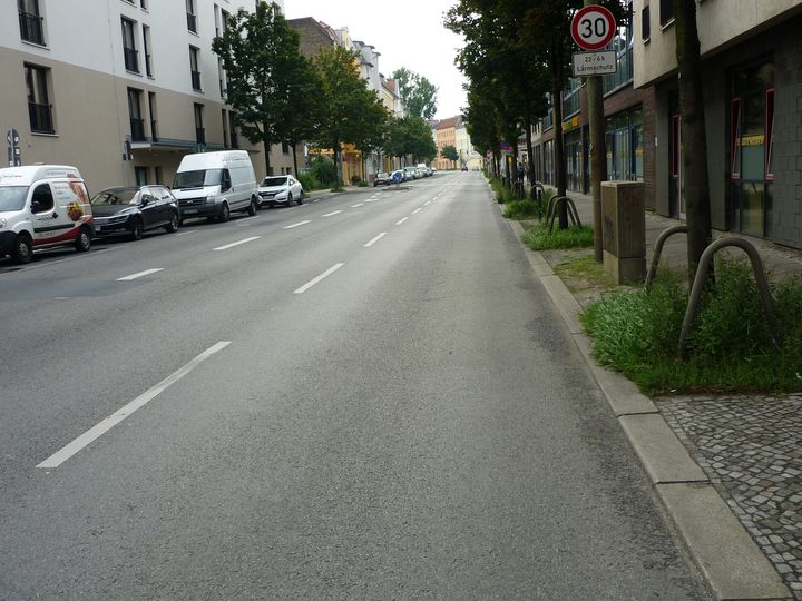 Fahrbahn Edisonstraße Treptow-Köpenick