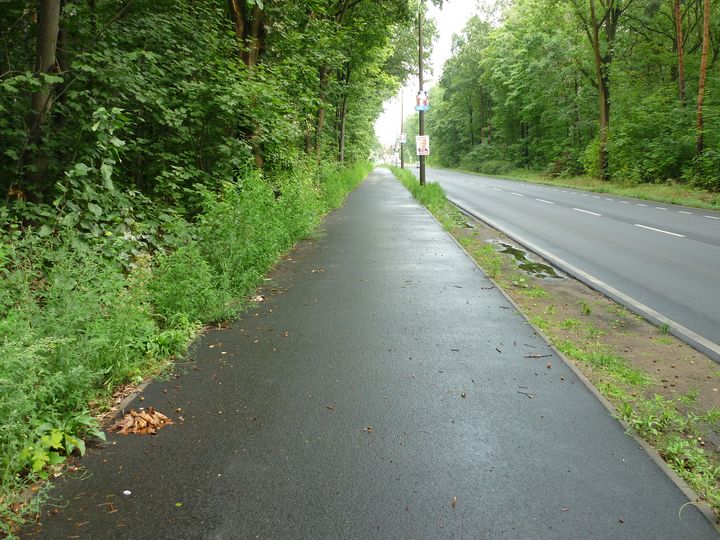 Asphaltierter Geh-und Radweg Oberspreestraße