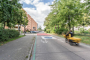 Fahrrad in der Rüdickenstraße