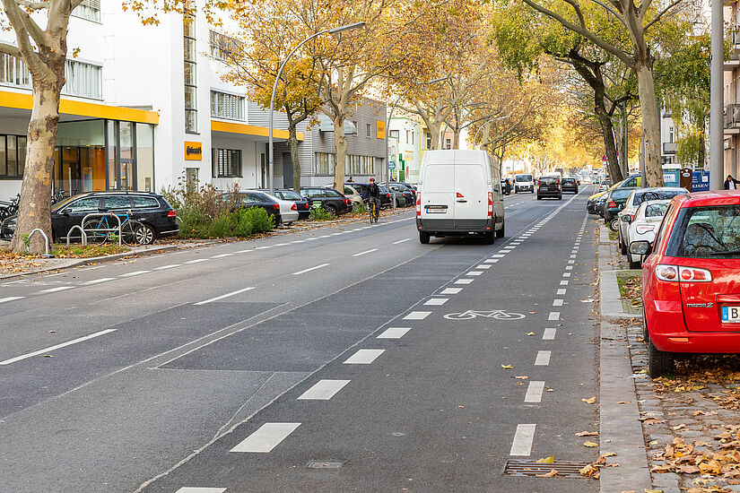 Radverkehrsanlage Sickingenstraße zwischen Neues Ufer und Wiebestraße