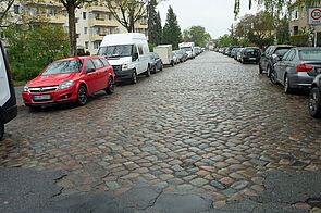 Kopfsteinpflaster Schönholzer Weg