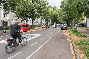 Neue Fahrradstraße in der Bouchestraße