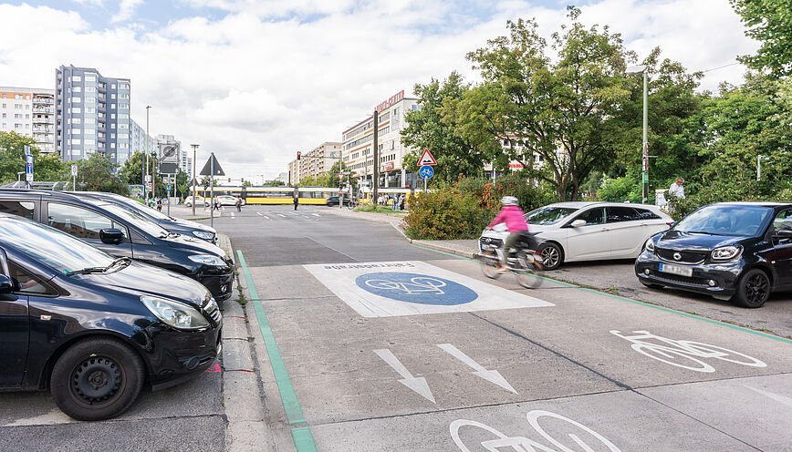 Beginn einer Fahrradstraße in der Rüdickenstraße