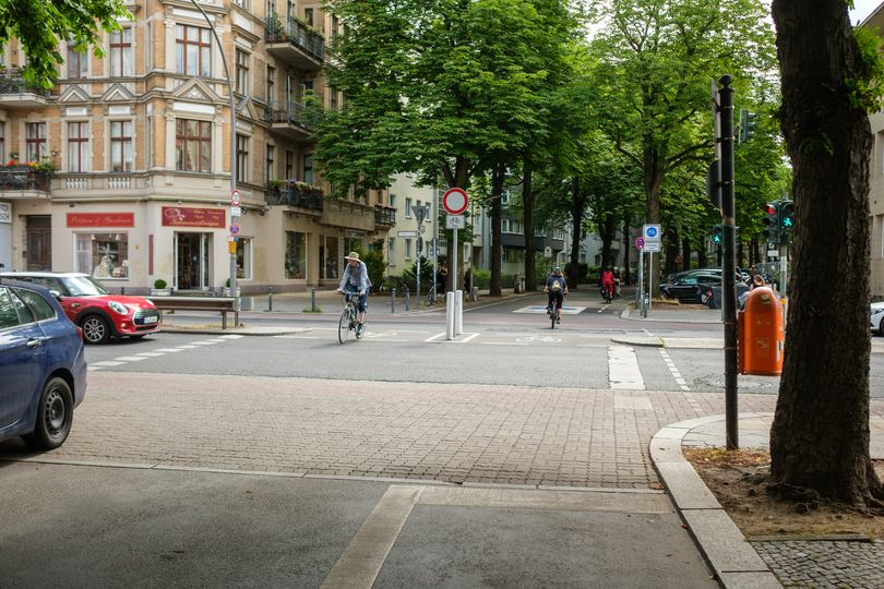 Querungsstelle für Radverkehr