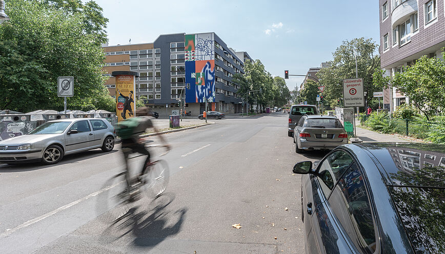 Querschnitt der 
Kluckstraße