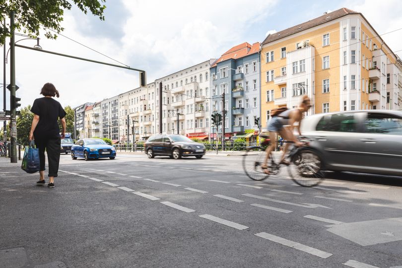 Verkehr auf Greifswalder Straße