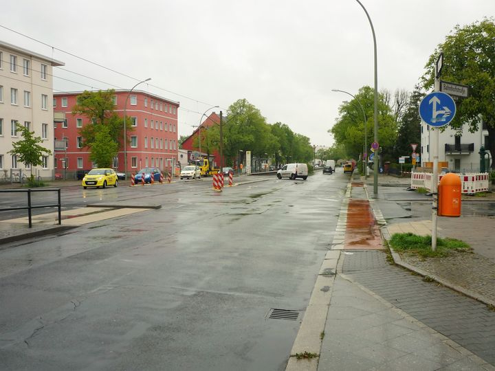 Radweg Berliner Straße Höhe Bahnhofstraße