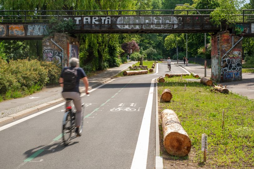 Zweirichtungradweg Görlitzer Ufer