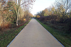 Ausgebauter Geh- und Radweg Wuhletalweg