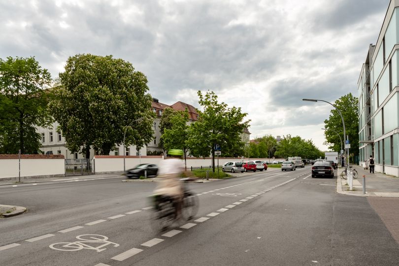 Radfahrstreifen auf der Amrumer Straße