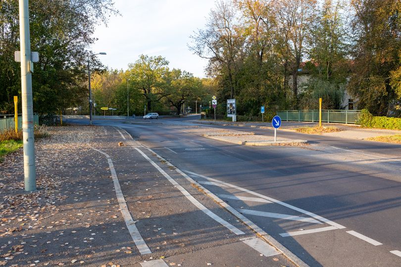 Radweg auf Fürstenwalder Allee Treptow-Köpenick